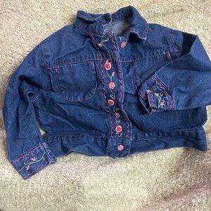 Embroidered Denim Jacket for Kids